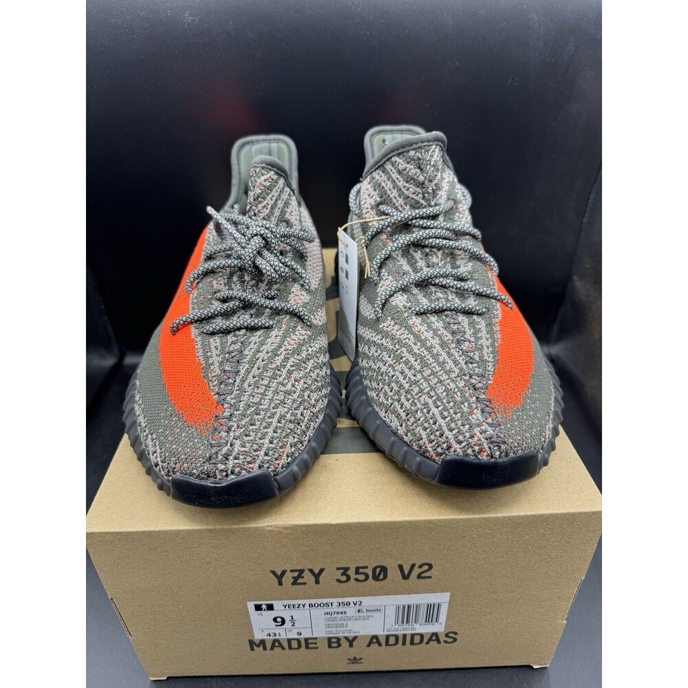 adidas Yeezy Boost 350 V2 'Carbon Beluga' Men’s Size 9.5 (HQ7045) DS OG ALL - Picture 3 of 16
